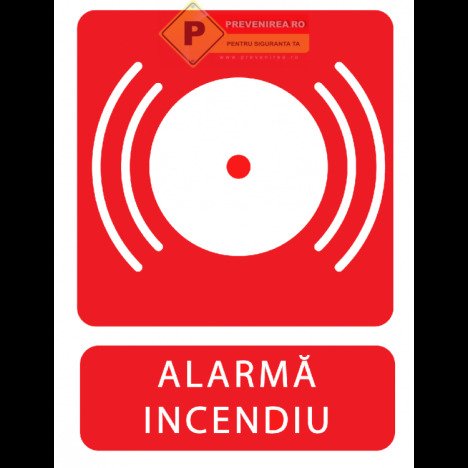 Indicator alarma de incendiu